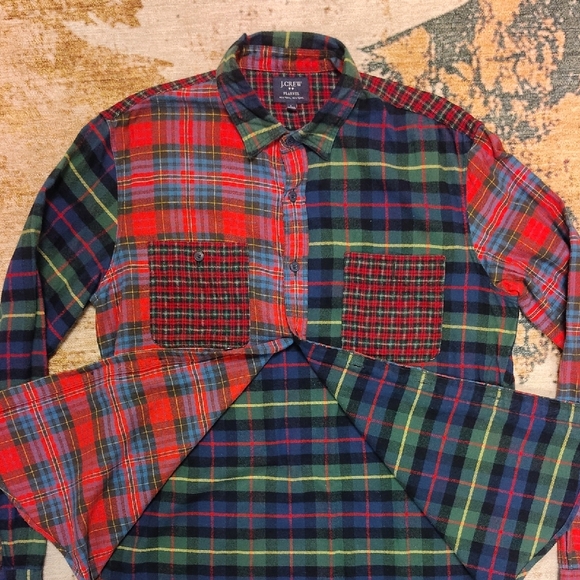 J. Crew Multicolor Plaid Men's Shirt - Picture 6 of 7